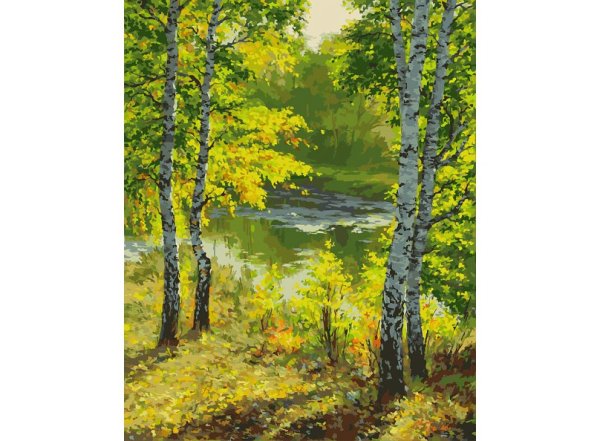 Живопись на холсте "Подмосковье", 40х50 см