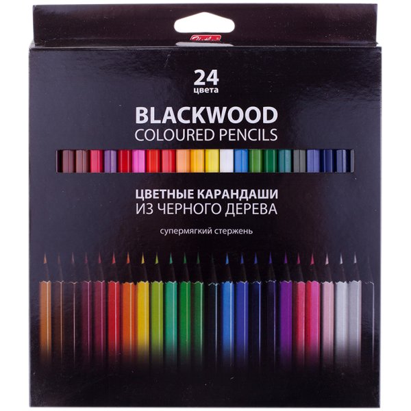Карандаши цветные "Black Diamond", 24 цвета