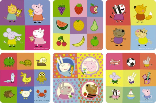 Пазл фигурный 6 в 1 Peppa Pig "Герои и предметы", арт. 01567