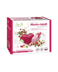 Мыло-скраб своими руками "Земляничный десерт" (арт. С0108)