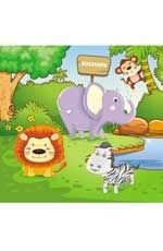 Зоопарк. Водораскраски-пазлы