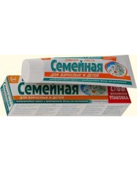 Зубная паста "Семейная" с экстрактами тысячелистника и ромашки, 130 г