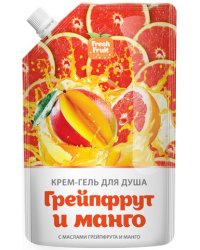 Крем-гель для душа Fresh Fruit "Грейпфрут и манго", 200 мл