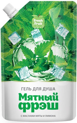 Крем-гель для душа Fresh Fruit "Мятный фреш", 200 мл