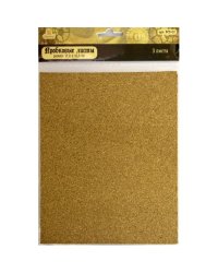 Бумага для скрапбукинга (пробковые листы), 3 штуки, арт. PCS-02