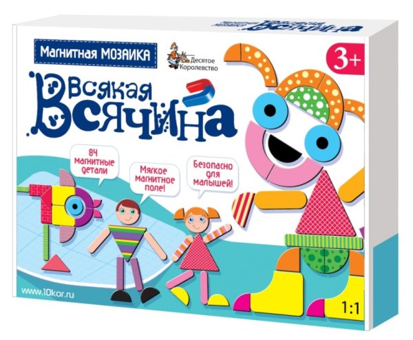 Магнитная мозаика &quot;Всякая всячина&quot;, 84 элемента