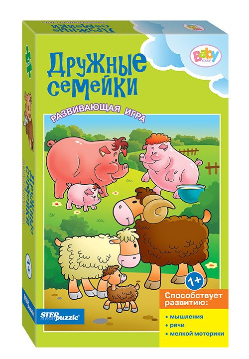 Обложка книги «Настольная развивающая игра "Дружные семейки"»
