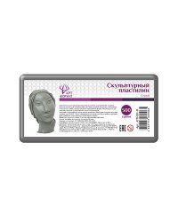 Пластилин скульптурный &quot;АртФормат&quot;, 500 г, серый