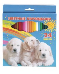 Карандаши цветные "Мои лучшие друзья", 24 цвета