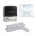 Штамп самонаборный "Printer С50-Set-F", 69x30 мм, синий, корпус черный
