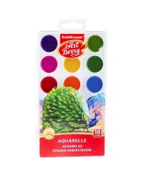Акварель Artberry, с УФ защитой яркости, 18 цветов