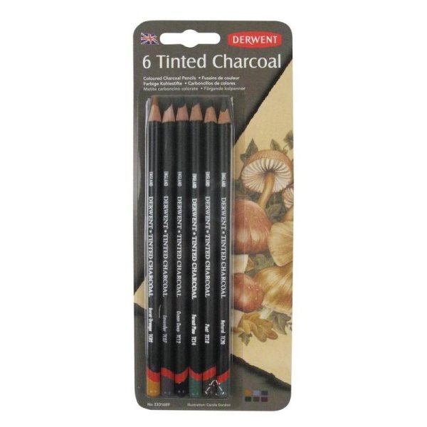 Набор угольных карандашей "Tinted Charcoal", 6 штук