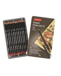 Набор угольных карандашей "Tinted Charcoal", 12 штук