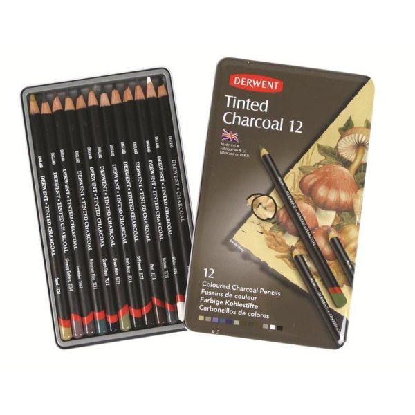 Набор угольных карандашей "Tinted Charcoal", 12 штук