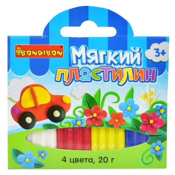 Обложка книги «Мягкий пластилин, 4 цвета»