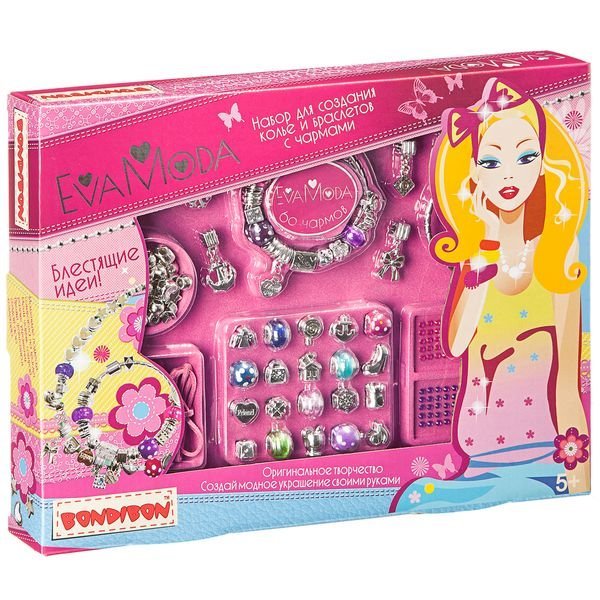 Набор для создания украшений с чармами. Eva Moda