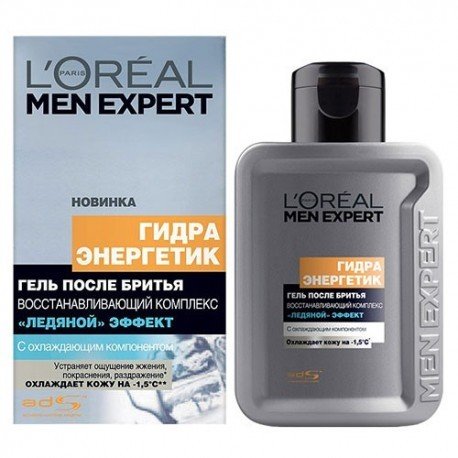 Гель после бритья L'Oreal Men Expert Гидра Энергетик "Ледяной эффект", 100 мл