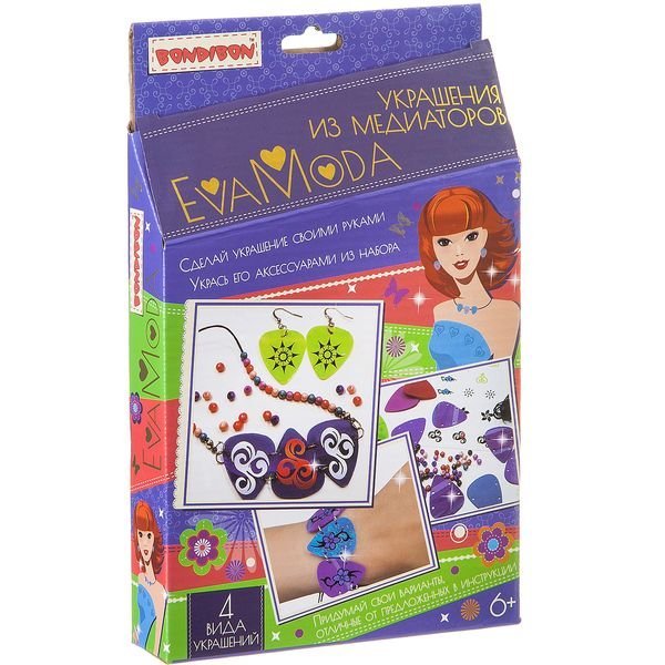 Набор для творчества. Eva Moda. Украшения из медиаторов