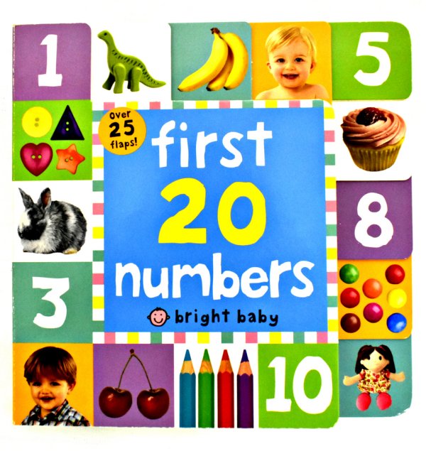 Обложка книги «First 20 Numbers. Board book», ISBN 9781783410934