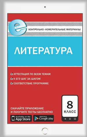 Контрольно-измерительные материалы. Литература. 8 класс. ФГОС