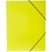 Папка на резинке "Neon", А4, 500 мкм, неоновый желтый
