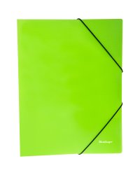 Папка на резинке "Neon", А4, 500 мкм, неоновый зеленый