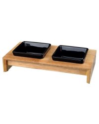 Миски керамические на подставке "Trixie", 2x0,2 л