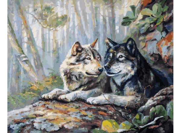 Обложка книги «Живопись на холсте "Пара", 40x50 см»