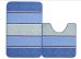 Набор ковриков "Kamalak Tekstil" для ванной, 50х50 см и 50x80 см (синий)