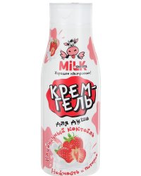 Гель для душа MILK "Клубничный коктейль", 500 мл