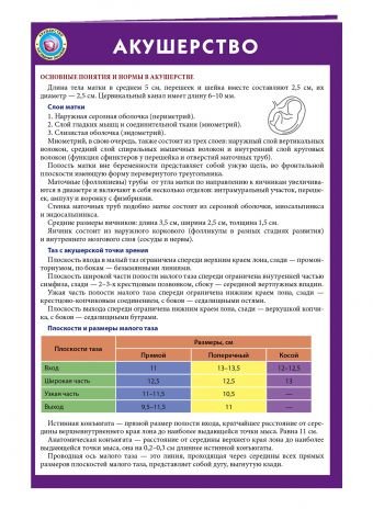 Наглядные пособия (шпаргалки) Акушерство