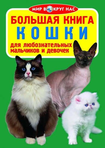 Обложка книги «Большая книга. Кошки. Для любознательных мальчиков и девочек» — Завязкин Олег Владимирович, ISBN 9786177270729