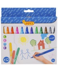 Фломастеры "Jovi Maxi", 12 цветов