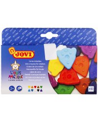 Мелки восковые, фигурные, 10 цветов