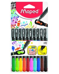 Ручки капиллярные "Graph Peps Mania", 10 цветов