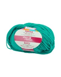 Пряжа из Троицка "Кроха", 135 метров, 10 мотков по 50 грамм, цвет: 0313 изумруд (количество товаров в комплекте: 10)