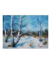 Набор для валяния цветной шерстью "Март", 21x29,7 см (А4)