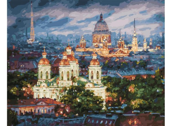 Обложка книги «Набор для рисования "Все краски вечера. Санкт-Петербург", 40x50 см», ISBN 6930149330178