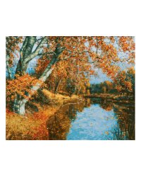 Набор для рисования "Уж лист осенний землю всю покрыл", 40x50 см