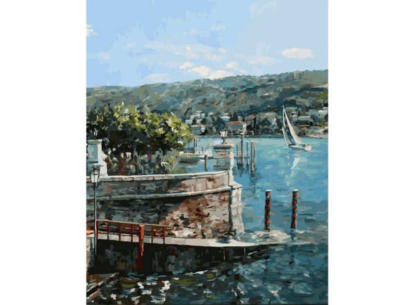 Обложка книги «Набор для рисования "Изола-Белла на озере Лаго-Маджоре", 40x50 см (арт. 951-AB-R)»