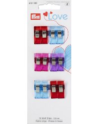 Прищепки для работы с тканями, коллекция "Love", 2,6 см, 12 штук