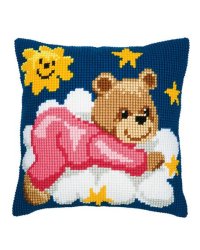 Подушка для вышивания "Мишка", 40x40 см