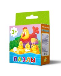 Пазл. Курочка, 16 деталей
