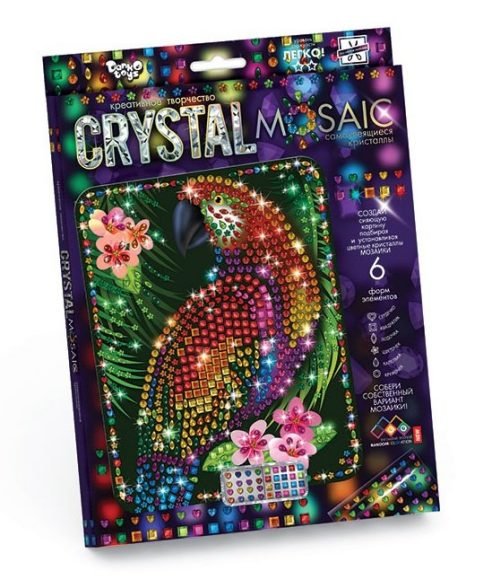 Обложка книги «Набор креативного творчества "Crystal Mosaic. Попугай"»