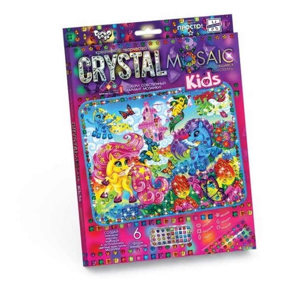 Обложка книги «Набор креативного творчества "Crystal Mosaic. Волшебные Пони"»