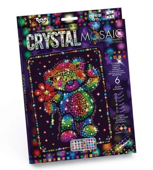 Обложка книги «Набор креативного творчества "Crystal Mosaic. Мишка"»
