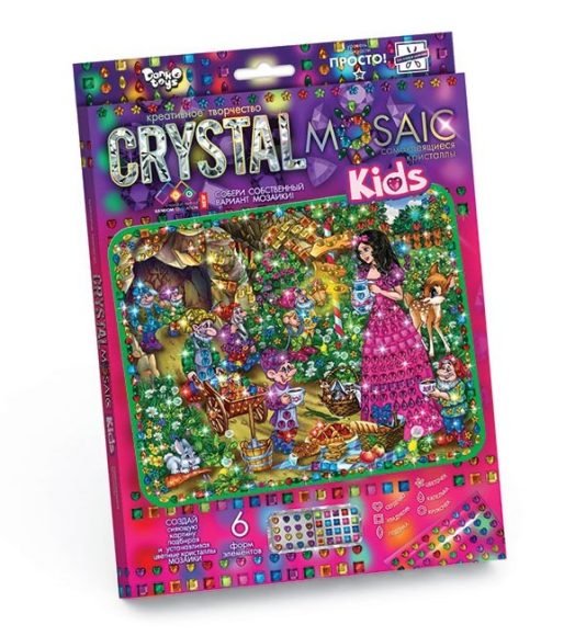 Обложка книги «Набор креативного творчества "Crystal Mosaic Kids. Белоснежка"»