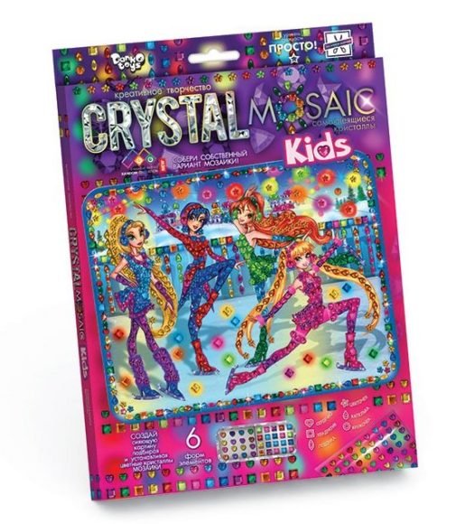 Обложка книги «Набор креативного творчества "Crystal Mosaic Kids. Девочки феи"»
