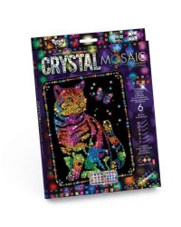 Набор креативного творчества "Crystal Mosaic. Кот с бабочкой"