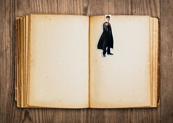 Фигурная магнитная закладка. Гарри Поттер